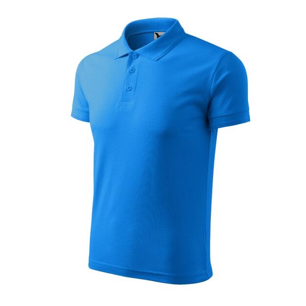 Men\ s Pique Polo Shirt (snorkel blue)