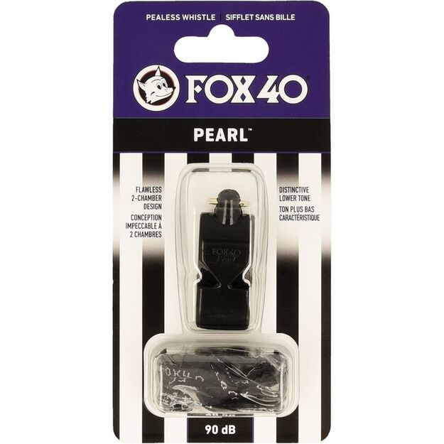 Pearl Fox 40 whistle + black string
