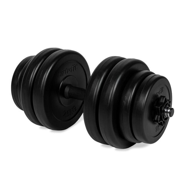 VIRTUFIT ADJUSTABLE DUMBBELL - VINYL - 15 KG