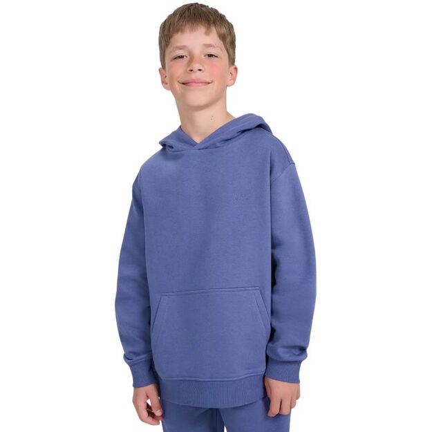 Boy\ s sweatshirt 4F M1945 blue 4FJWAW25TSWSM1945 33S
