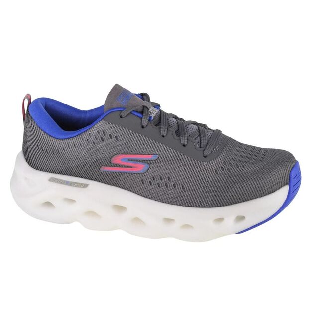 Skechers Go Run Swirl Tech 128791-GRY Gray 35