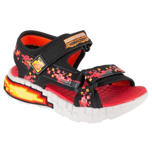 Skechers Mega-Splash 4K 402161L-BKRD Black 28