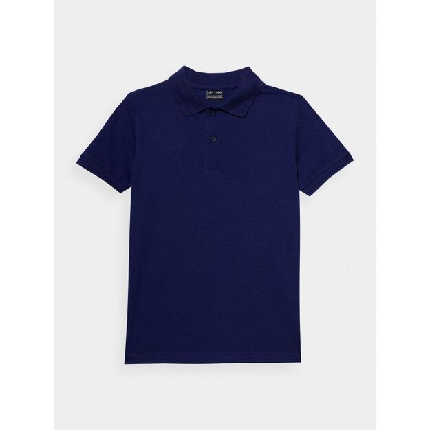 Boy\ s 100% cotton plain polo shirt 4F