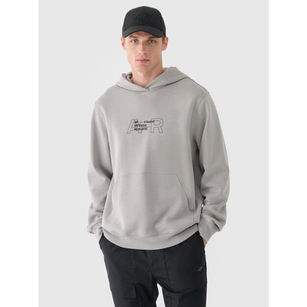 Men\ s sweatshirt with hood, open, 4F 4FRAW24TSWSM1816-25S
