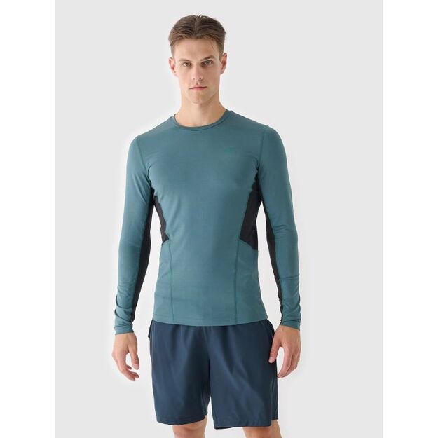 Men\ s quick-drying running longsleeve 4F 4FWAW24TFLOM252-40S