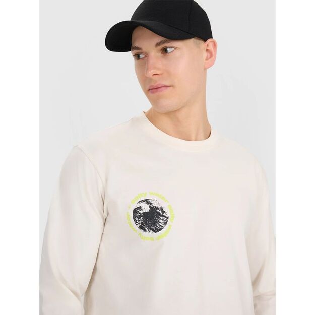 Men\ s longsleeve regular with print 4F 4FWSS25TLONM392-11S