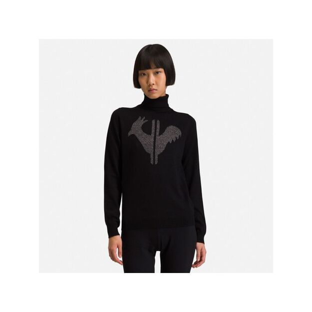 ROSSIGNOL W Classic Roll Neck Sweater Black