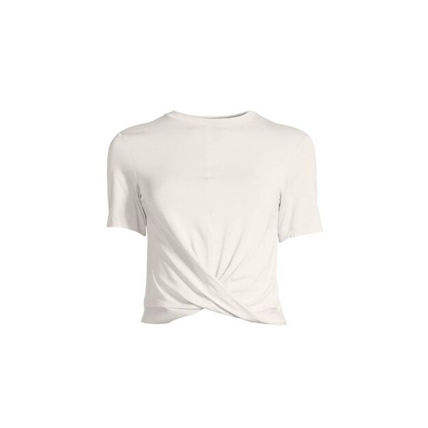 CASALL Delight Short Wrap Tee white