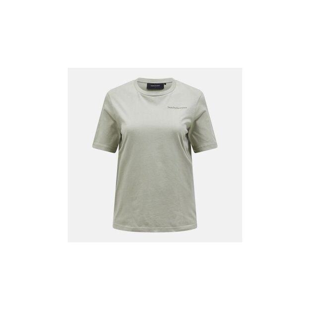 Peak Performance W Original Small Logo Tee Green