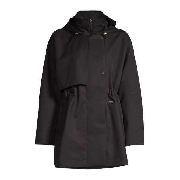 CASALL Scandi Trench Rain Coat Black