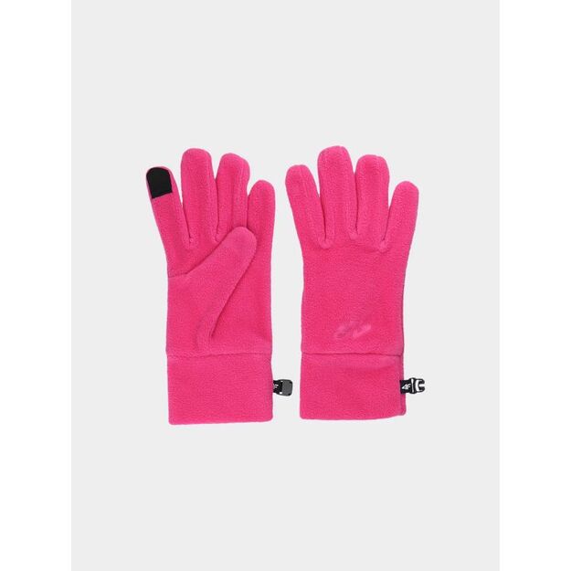 Children\ s touch screen fleece gloves 4F Junior 4FJWAW24AGLOU069-54S