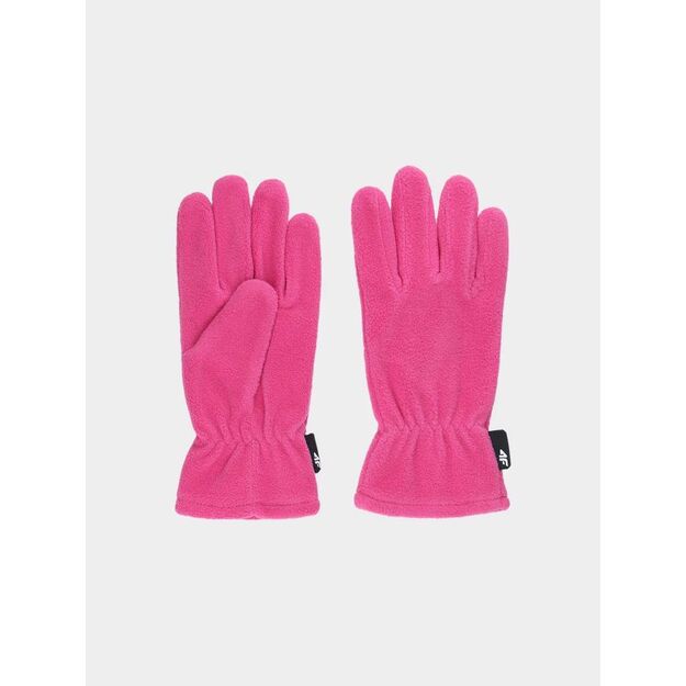 Children\ s fleece gloves 4F Junior 4FJWAW24AGLOU090-54S