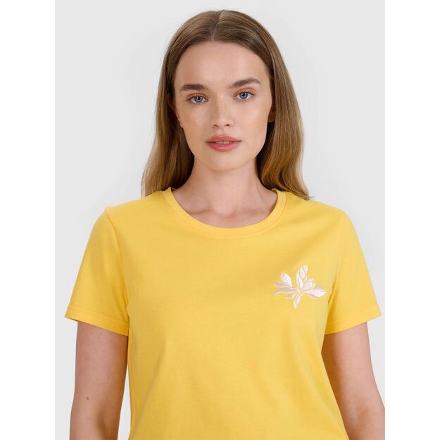 Women\ s regular printed T-shirt 4F 4FRSS25TTSHF2693-71S