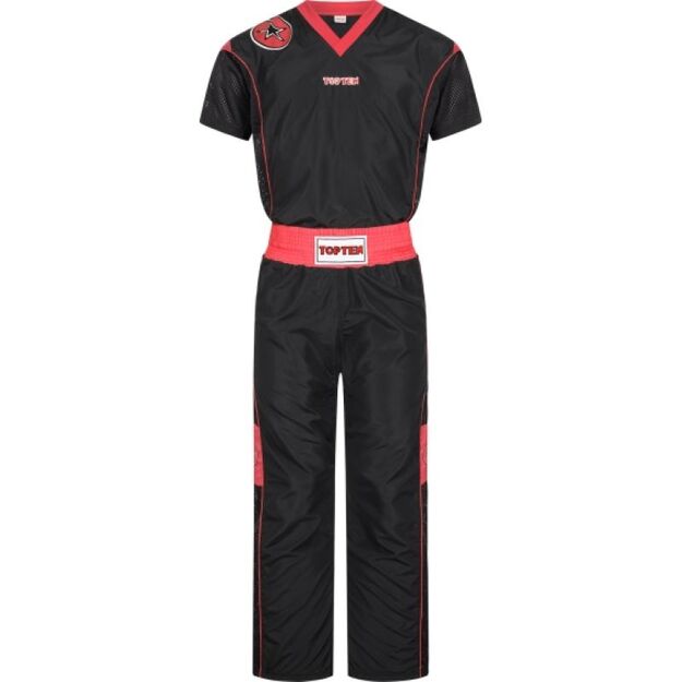 TOP TEN  Star Edition  pointfighting outfit black and red (WAKO APPROVED new)