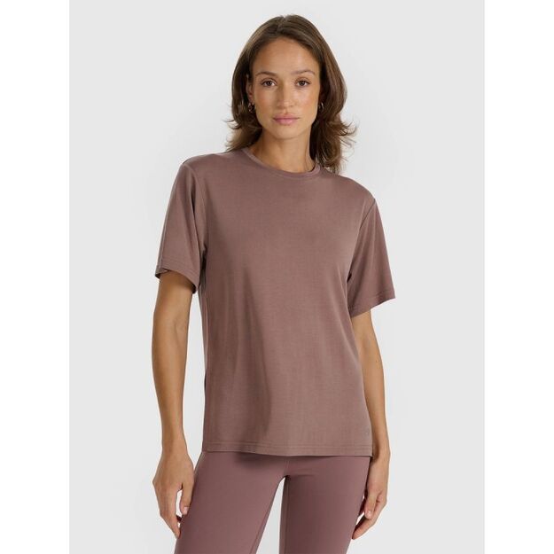 Women\ s oversize T-shirt with modal 4F 4FRAW25TTSHF3408-82S