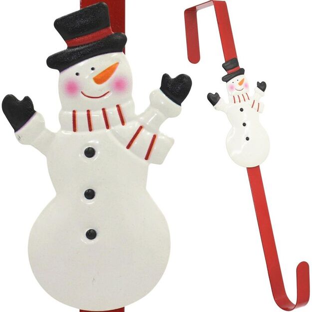HANGER FOR WREATHS 39CM SNOWMAN