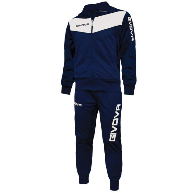 Givova Visa tracksuit navy blue and white 0403