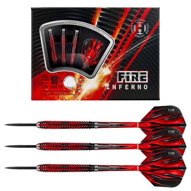 Harrows Fire Inferno Darts 90% Steeltip HS-TNK-000013898