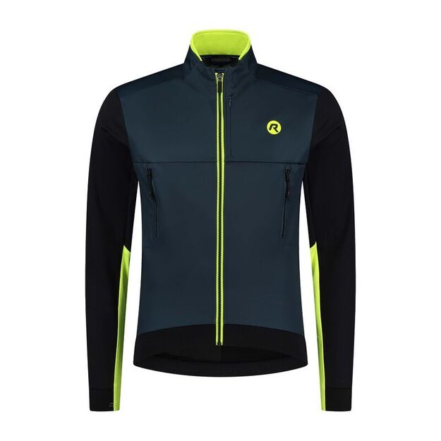 Rogelli winter jacket CADENCE blue-black-fluorescent L