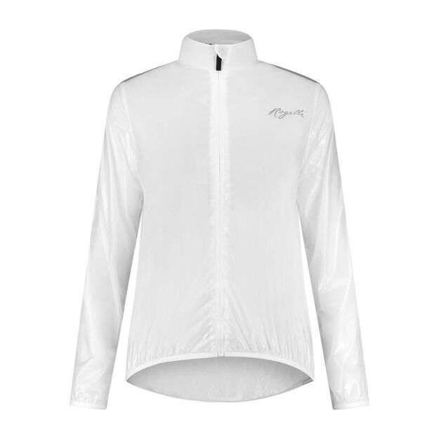 Rogelli women\ s raincoat EMERGENCY white L