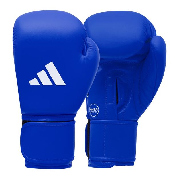 IBA approved blue adidas tournament boxing gloves