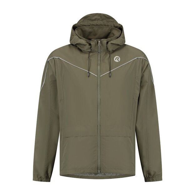 Rogelli ESSENTIAL rain jacket green 2XL