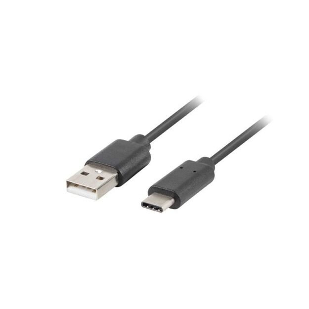 Lanberg QC 3.0 Cable CA-USBO-20CU-0010-BK (USB 2.0 Type-A - USB Type-C  1m  black)