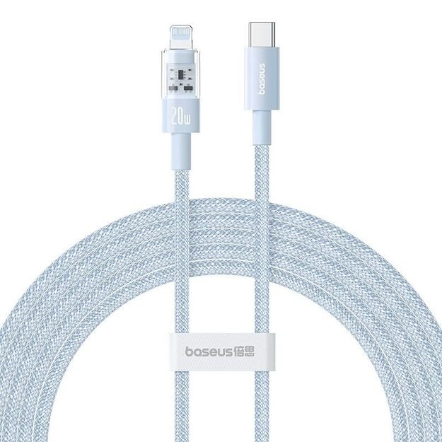 Baseus Gem USB C-IP Cable 20W 2m (Blue)