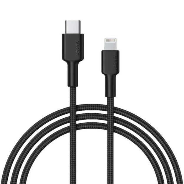 AUKEY CB-CL02 NYLON USB C-LIGHTNING CABLE 1.2M
