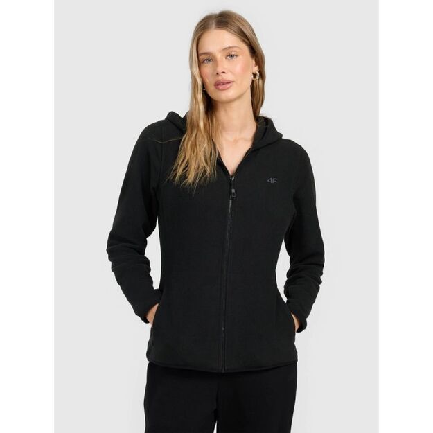 Women\ s slim fleece with hood 4F 4FRAW25TFLEF495-20S