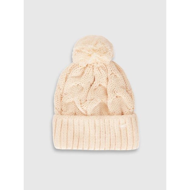 Women\ s winter hat with wool 4F 4FRAW25ACAPF0724-83S