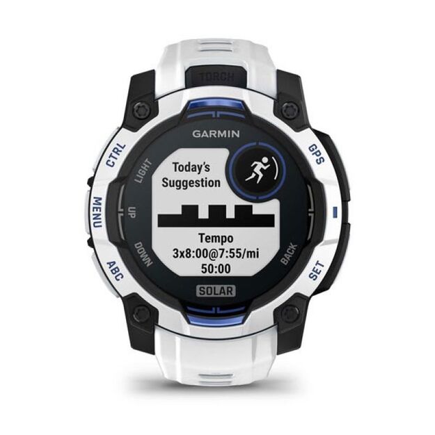 GARMIN Instinct 3 45mm SOLAR Whitestone smartwatch