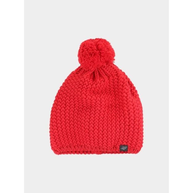 Men\ s winter hat with pompom 4F 4FWAW24ACAPM461-62S