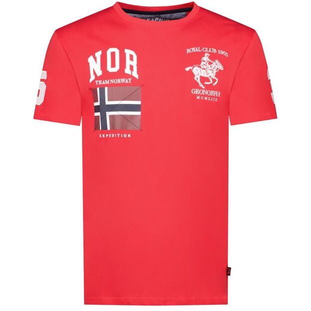 Geographical Norway Jequestre T-shirt 254 M SY1305H/GN-Red