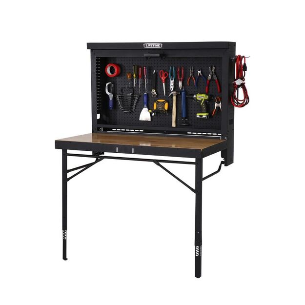 Wall-mounted folding workbench 80421