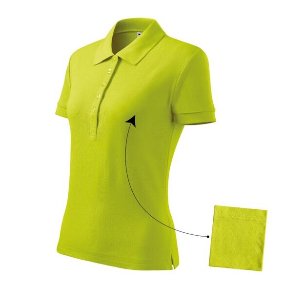 Malfini Cotton W MLI-21362 lime polo shirt