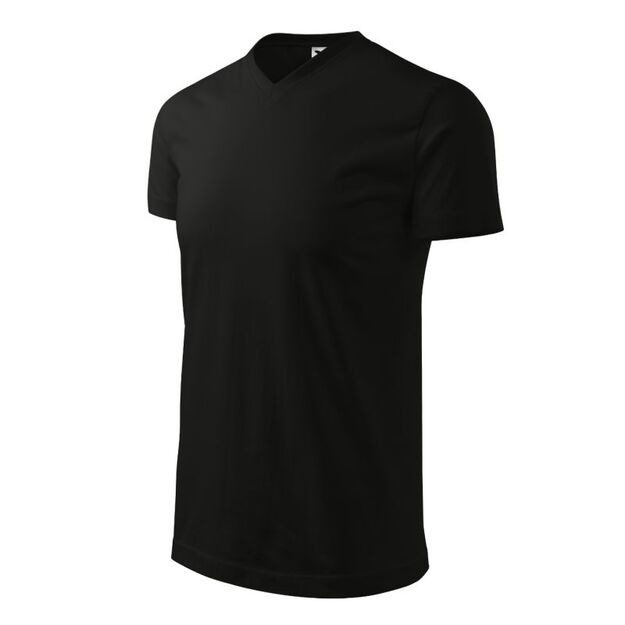 Mafini Heavy V-neck T-shirt M MLI-11101 black