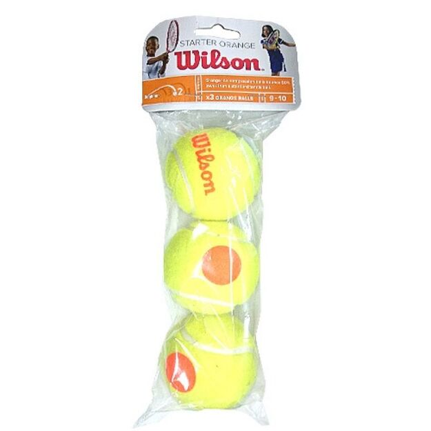 Wilson Starter Orange Junior Tennis Balls 3 pcs
