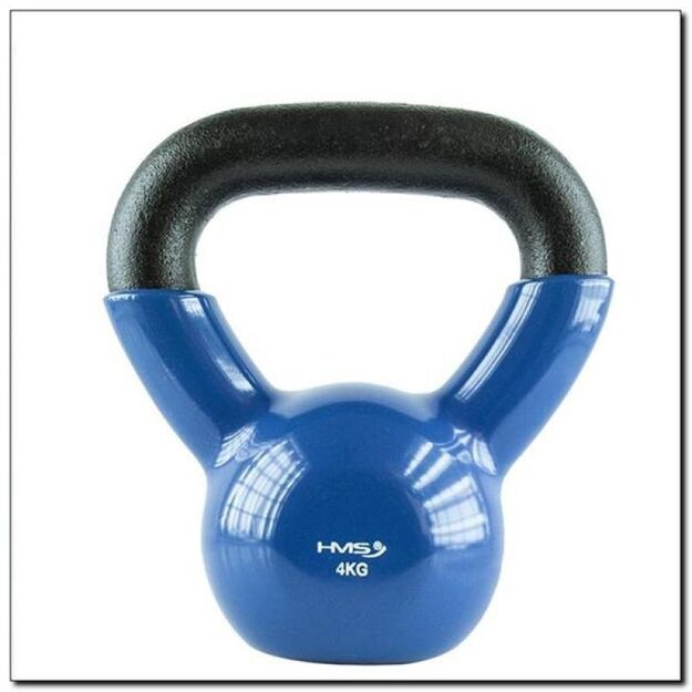 Blue HMS KNV04 cast iron kettlebell