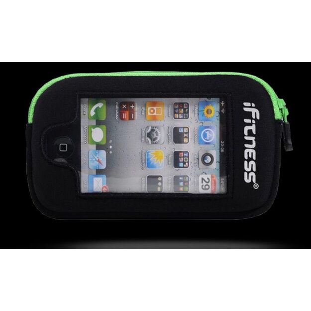 iFitness iPhone Pouch OA ADP03 BLK/GREEN IFIT-0200