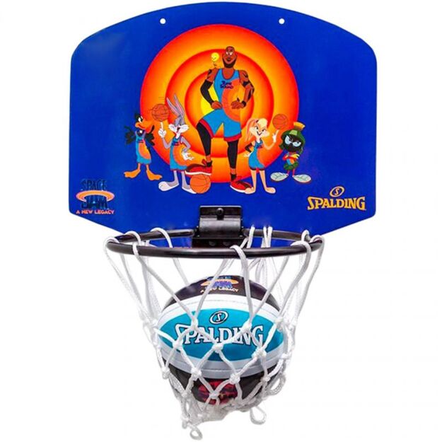 Spalding Space Jam Tune Squad Mini Basketball Backboard Purple and Orange 79005Z