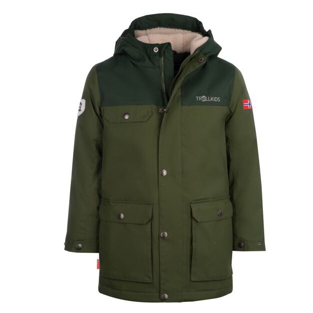Trollkids Kids Gudvangen Jacket waterproof children\ s winter jacket green (354-322)