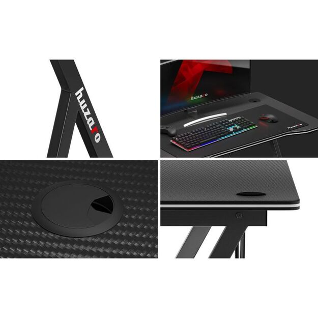 Huzaro Hero 1.4 Black Gaming Desk