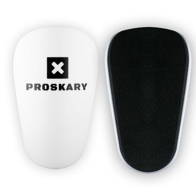 Proskary Mini white soccer shin guards