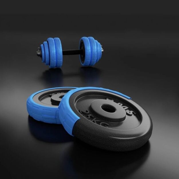 HMS SGG30 BAR 2-in-1 weight set (barbell and dumbbells) 30 kg