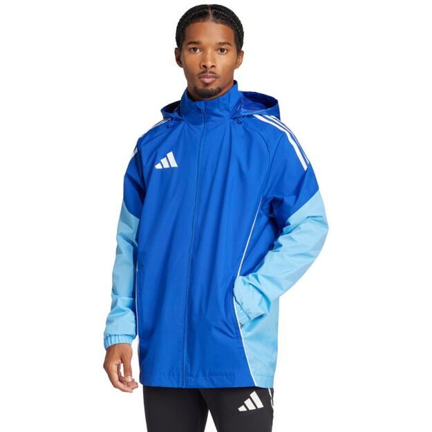 Men\ s adidas Tiro 25 Competition All-Weather Jacket Blue JI8930