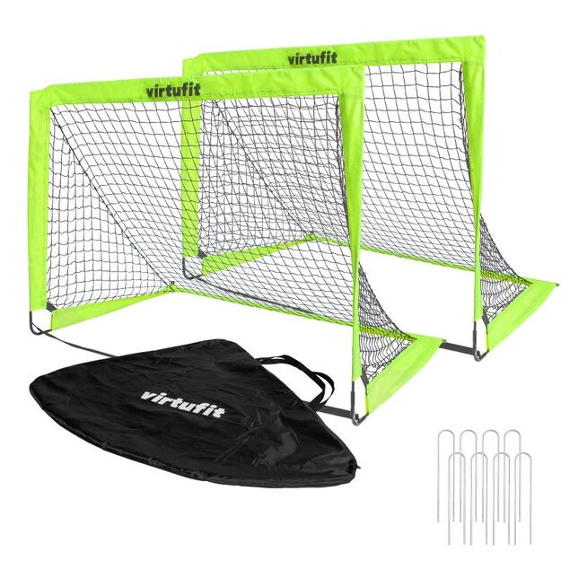 VIRTUFIT FOLDABLE SOCCER GOAL SET - SOCCER GOALS - 120 X 90 CM