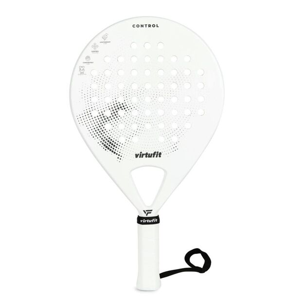 VIRTUFIT PADEL CONTROL RACKET - WHITE AND BLACK