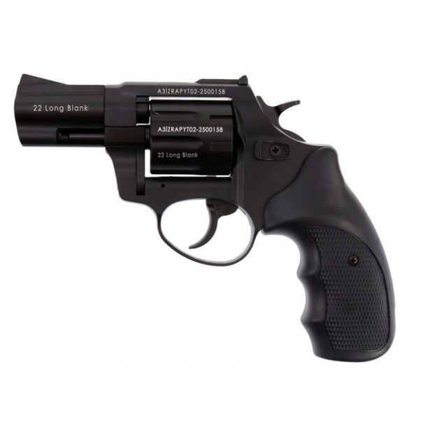 ZORAKI R1-K6L BAS blank alarm and signal revolver, 2.5  barrel, .22 Long Blank, black (R1256BMP-BAS)