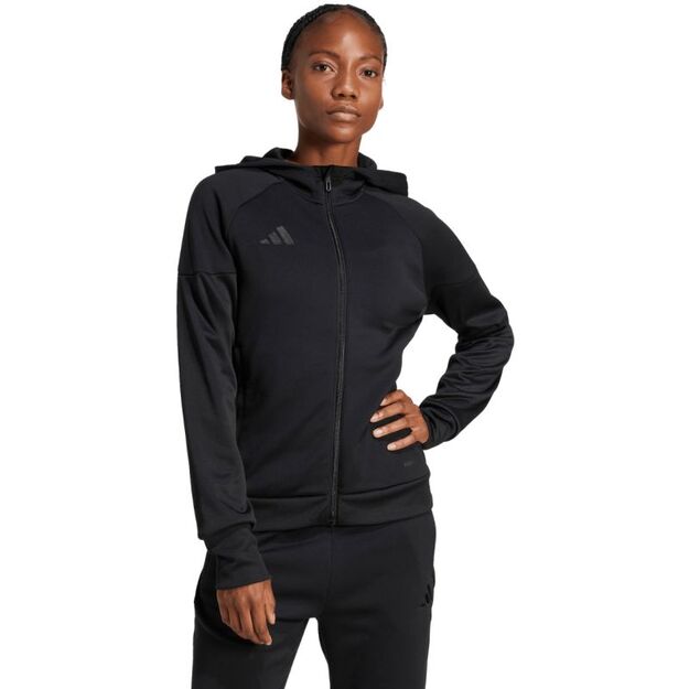 Women\ s adidas Tiro 25 Hoodie Full-Zip Black JD9079